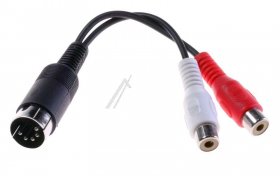 Com Phono Socket/din-plug Audio - 5p Din Plug - 2xrca Socket 0,2m Adaptor Com Phono Socket/din-plug Audio - 5p Din Plug - 2xrca Socket 0,2m Adaptor