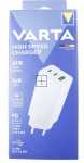 Varta Usb Power Supplies - 57956 101 401 Gan Charger 65w 2x Usb-c 1x Usb-a Pd Qc