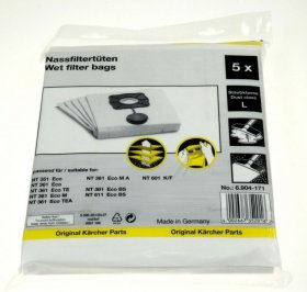 Karcher Vacuum Cleaner Bags - Ka6 904-171 0 6 904-171 0 Special-wet Filter Bag 5 Pieces