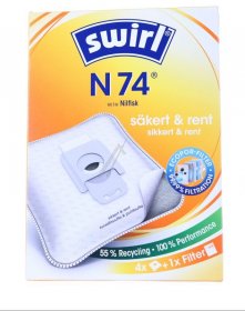 Melitta Vacuum Cleaner Bags - N74 -99763 6778490 N74-99763 Vacuum Cleaner Bags Mp Airspace Green Line 4 Pieces