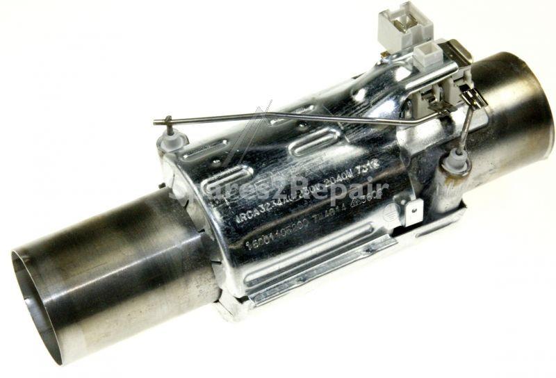 Dishwasher Flow through Heater - C00057684 482000022654 Heater 2000w 60cm+ Klixons [Whirlpool Indesit]
