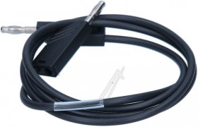 Hirschmann Measuring Cable Banana Plug - Mln100-1 Messleitung 4mm Stecker Schwarz 1m Lang