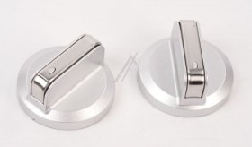 Control Knobs - As00001315 Kit 2 Silver Knobs New Version For Switch-thermostat 945 [Delonghi]