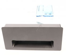 Lg Detergent Case - Agl30119906 Panel Assembly Drawer Wt24 Korea Platinum Black No Printing Ww Laser-no Label