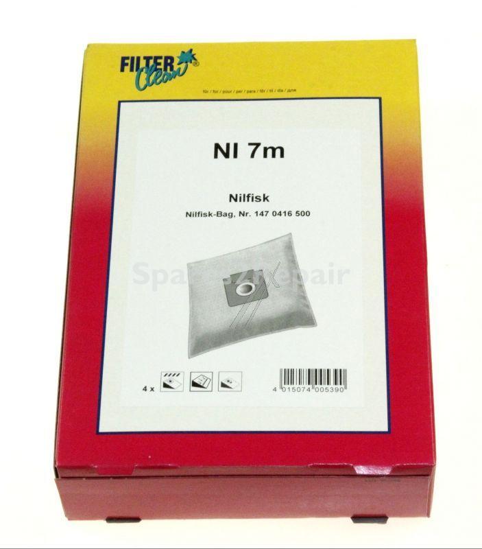 Filterclean Vacuum Cleaner Bags - Ni7m Fl0815-k Dust Bags X 4