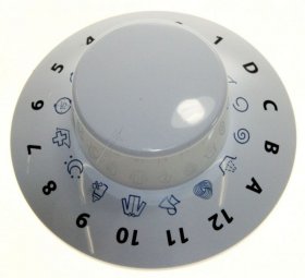 Button - C00267555 482000030860 Wash Timer Knob White Pw Arsf [Whirlpool Indesit]