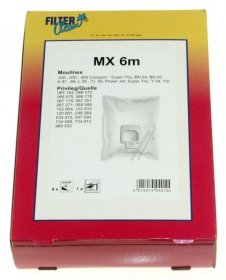 Filterclean Vacuum Cleaner Bags - Mx6m Fl0231-k Dust Bags X 4 + 1 Filter