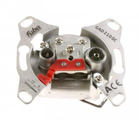 Fuba Aerial Outlet Sockets - Gad 210 Dc Universal-antennadose, 2-way,10db,dc