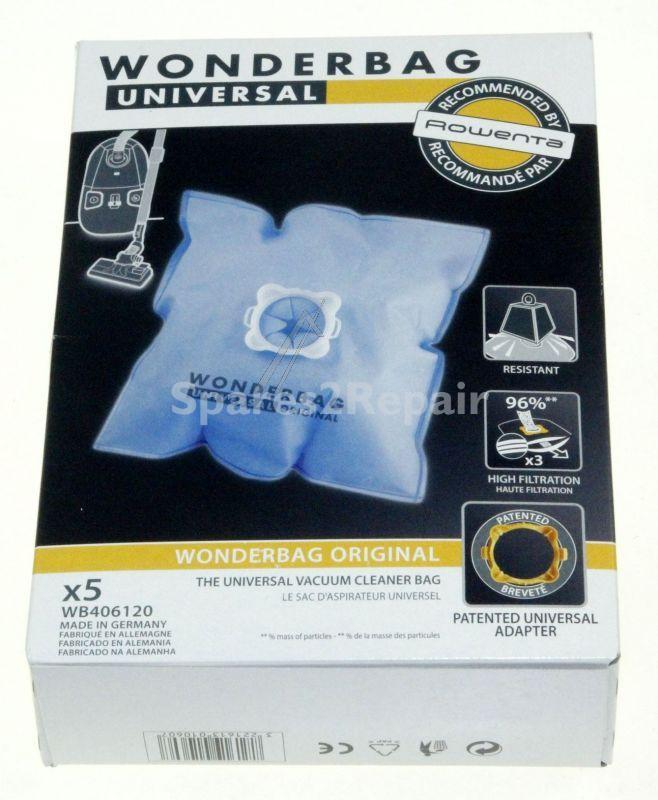 Vacuum Cleaner Bags - Wonderbag Wb406120 Bag X5 [Groupe SEB]