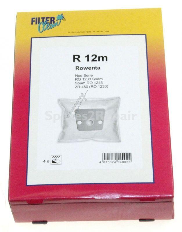 Filterclean Vacuum Cleaner Bags - R12m Fl0052-k Dust Bag 4+0