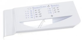 Drawer Front - C00379623 488000379623 Container Handle White Idc75 [Whirlpool Indesit]