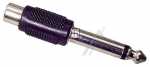 Com Phono Socket/jack Plug Audio - Jack 6,35mm Plug - Adaptable For Rca Socket Mono Adaptor