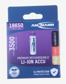 Ansmann Battery Consumer - 18650 3500mah Protected Li-ion Battery