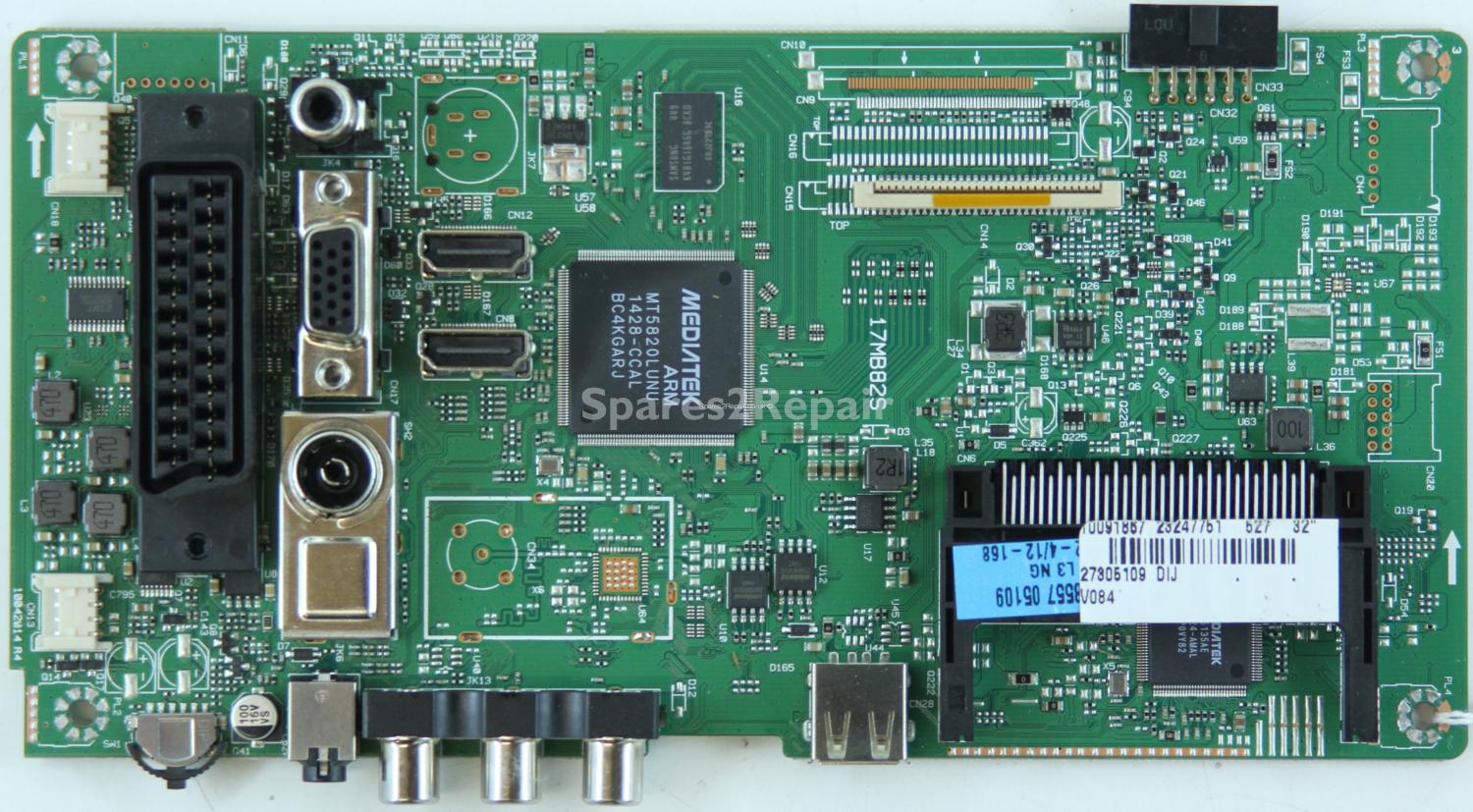 Bush DLED32165HD - Main AV - 23247751 - 17MB82S - 1004201 R4