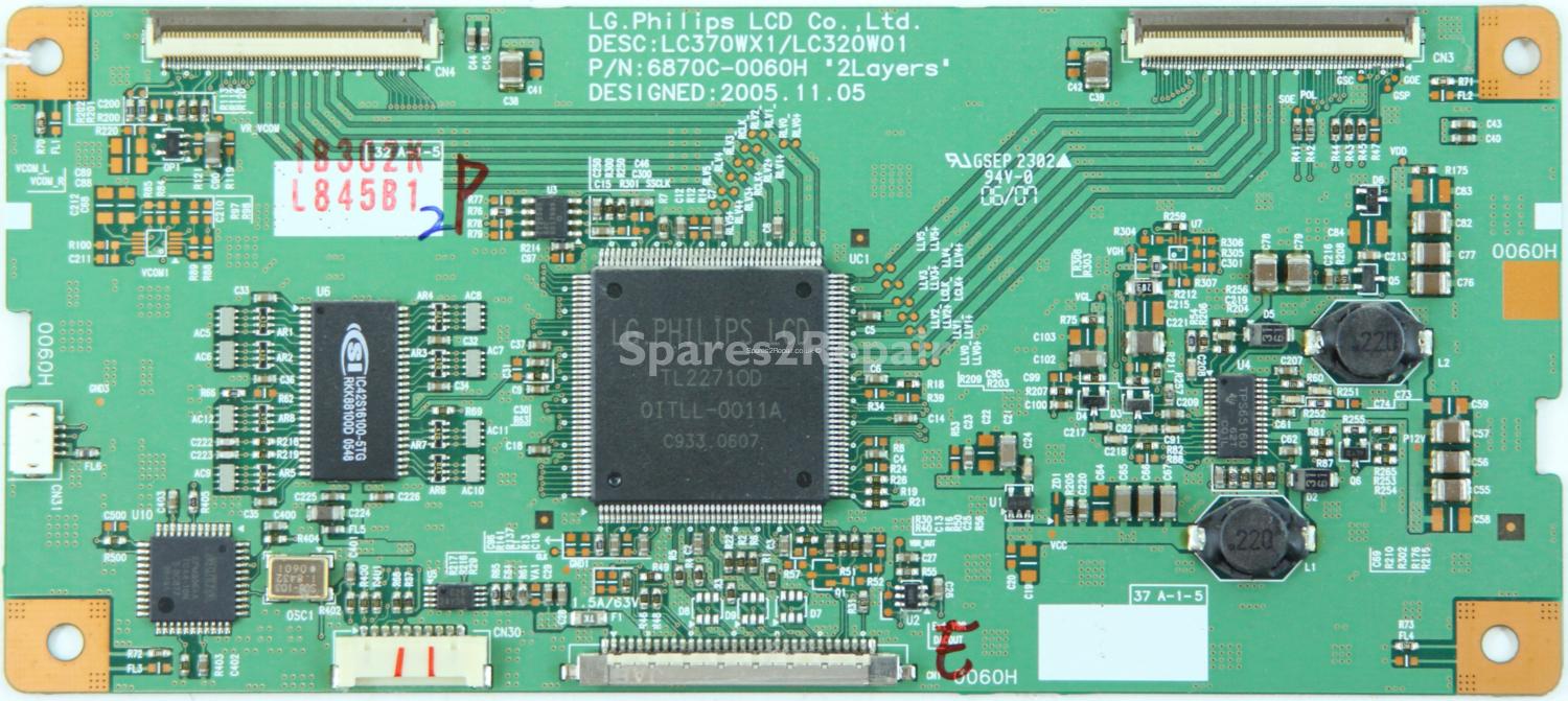 Hitachi 37LD8600 - LVDS - 6870C-0060H - 6871L-0845B - LC370WX1 - LC320W01