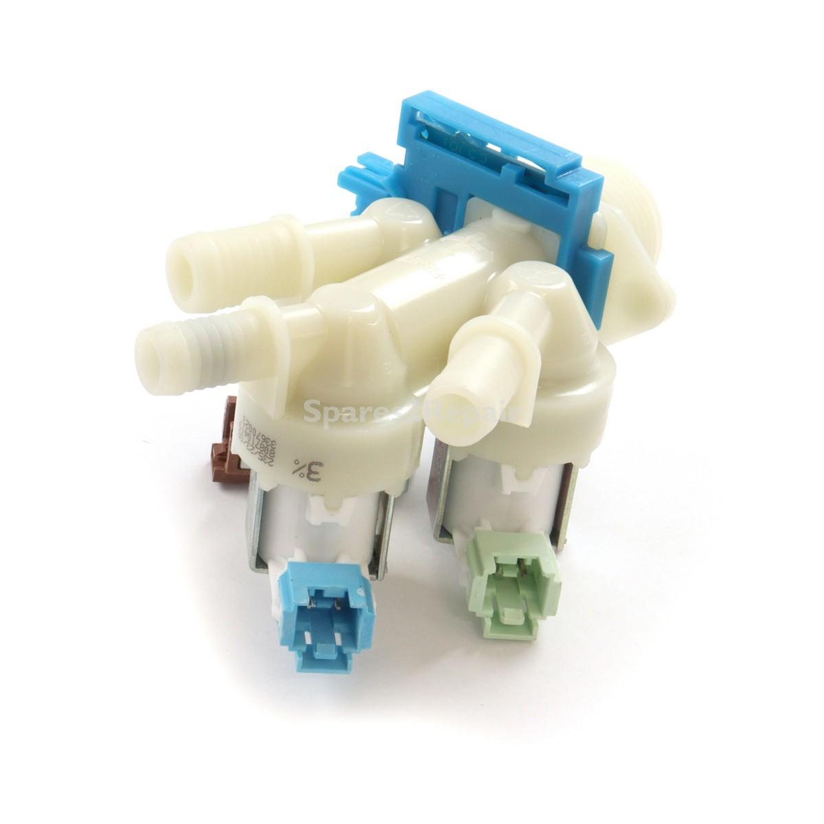 Compatible for AEG, Electrolux, John Lewis, Zanussi Multi-Model Fitting Washing Machine 3-Way Triple "Flowmeter" Cold Fill Water Solenoid Inlet Valve