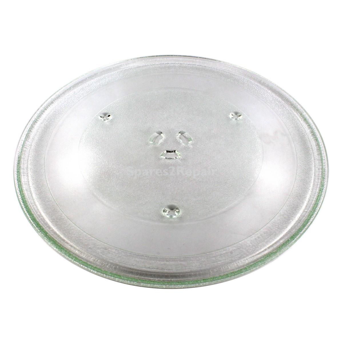 Universal Microwave Turntable Glass Plate with 6 Fixers (345mm)