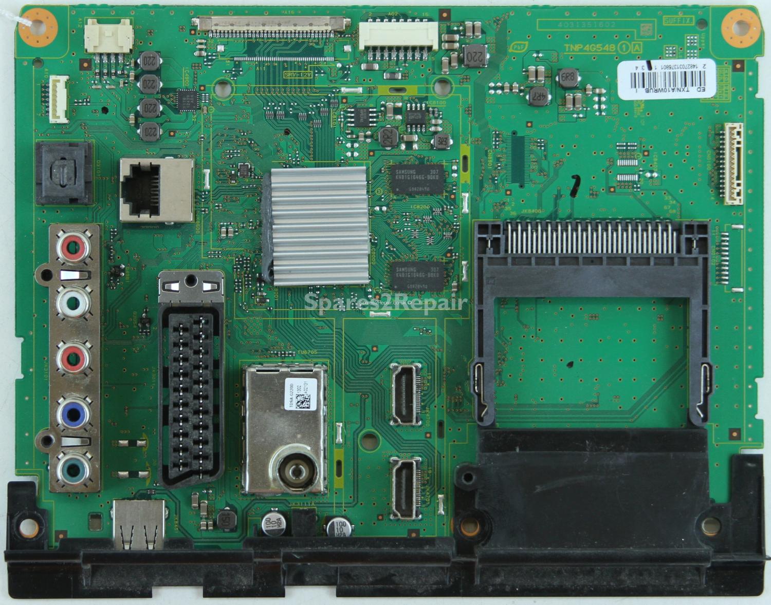 Panasonic TX-L32B6B - Main AV - TNP4G548 1 A - TXN/A10WRUB ED