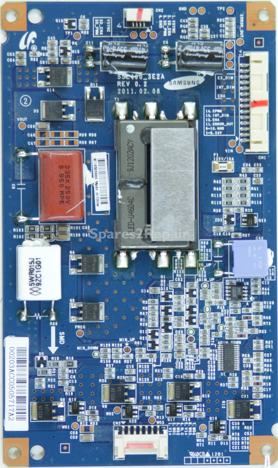 Polaroid P46LED12 - LED Driver Board - LJ97-00203A - SSL480_3E2A - REV 0.2