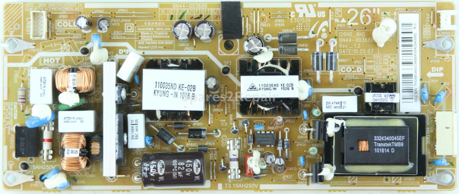 Samsung LE26C350 - PSU - BN44-00368B - Rev-1.2 - 126HD_AHS