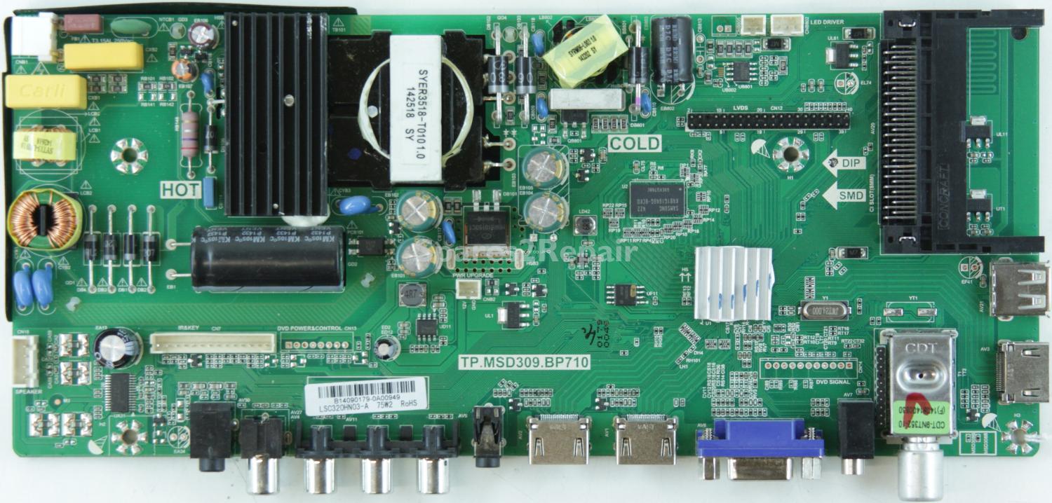 Technika 32F21B-FHD - Main Board - T.MSD309.BP710 - 4502241-11 - B14090179 - LSC320HN03-A