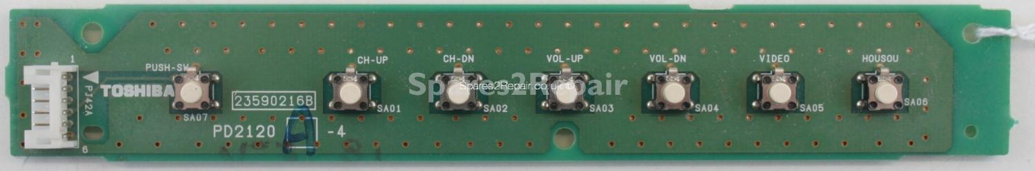 Toshiba 37WL56P - Buttons - PD2120 A-4 - 23590216B